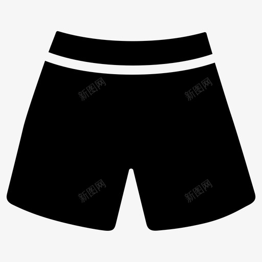 短裤泳装夏季图标svg_新图网 https://ixintu.com 夏季 泳装 短裤