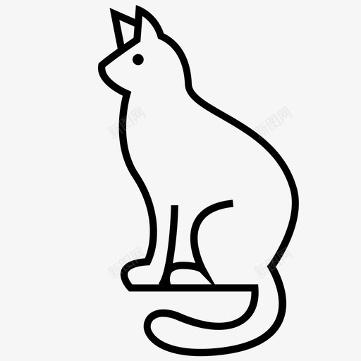 猫动物家图标svg_新图网 https://ixintu.com 动物 宠物 家 猫 猫收藏