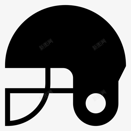 头盔板球帽子图标svg_新图网 https://ixintu.com 保护 头盔 安全 帽子 板球 运动 运动健身字形图标