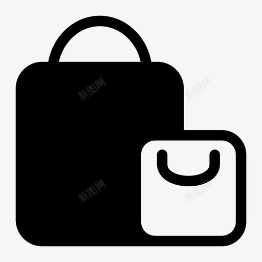 购物袋购买图标svg_新图网 https://ixintu.com 购买 购物袋