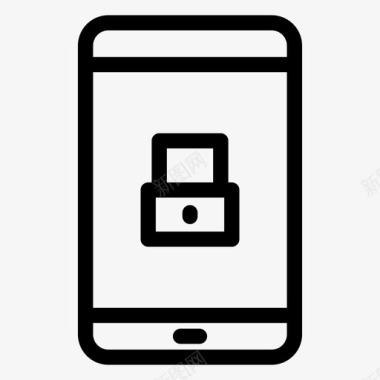 屏幕锁手机保护手机安全图标图标