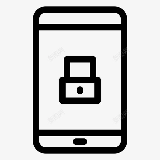 屏幕锁手机保护手机安全图标svg_新图网 https://ixintu.com 保护手机 功能PAPT 屏幕锁 手机保护 手机安全