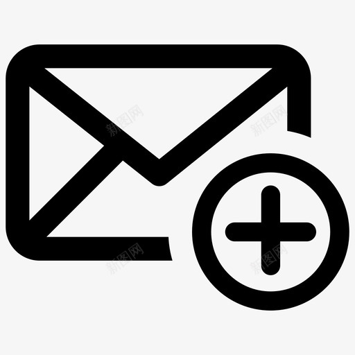 添加邮件电子邮件新建图标svg_新图网 https://ixintu.com 以及 新建 添加邮件 电子邮件