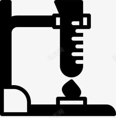 试管实验室研究图标图标
