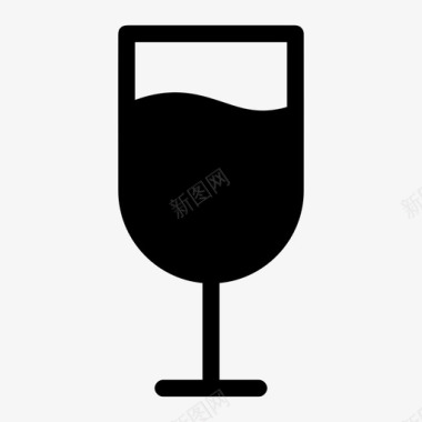 玻璃玻璃器皿葡萄酒图标图标