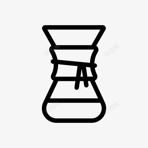 chemex酿造咖啡图标svg_新图网 https://ixintu.com chemex 厨房厨房 咖啡 浓缩咖啡 过滤器 酿造