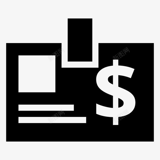 id徽章卡图标svg_新图网 https://ixintu.com id 卡 员工 徽章 标识 身份 银行财务字形图标