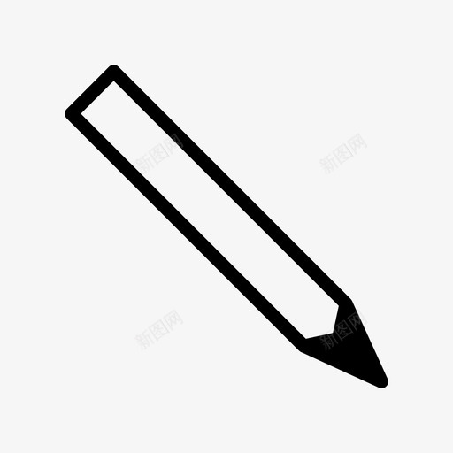 铅笔画粘图标svg_新图网 https://ixintu.com 写字 工具 画 粘 铅笔