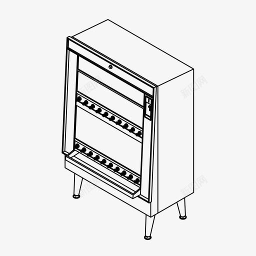 卷烟机自动售货机销售图标svg_新图网 https://ixintu.com 卷烟机 吸烟 商店 烟草 自动售货机 销售