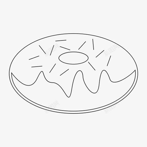 甜甜圈烘焙食物图标svg_新图网 https://ixintu.com 烘焙 甜甜圈 食物 食谱