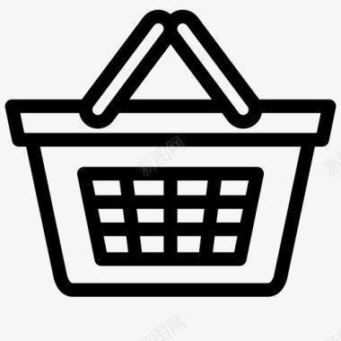 购物篮购物袋图标图标