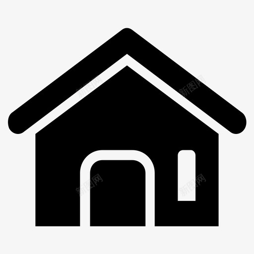 家房子房地产图标svg_新图网 https://ixintu.com 住宅 家 房地产 房子