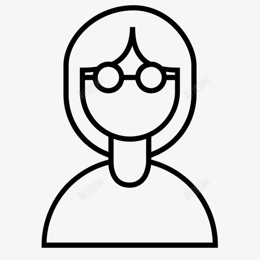 人多样性眼镜图标svg_新图网 https://ixintu.com 人 多样性 头 头像 眼镜