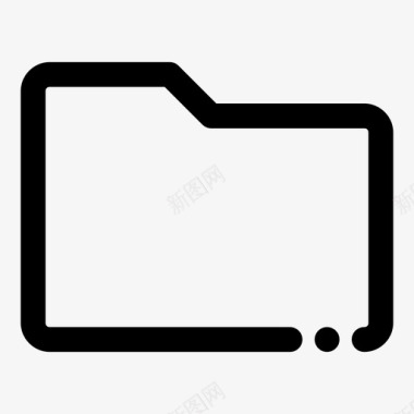 文件夹盒式文件空文件夹图标图标
