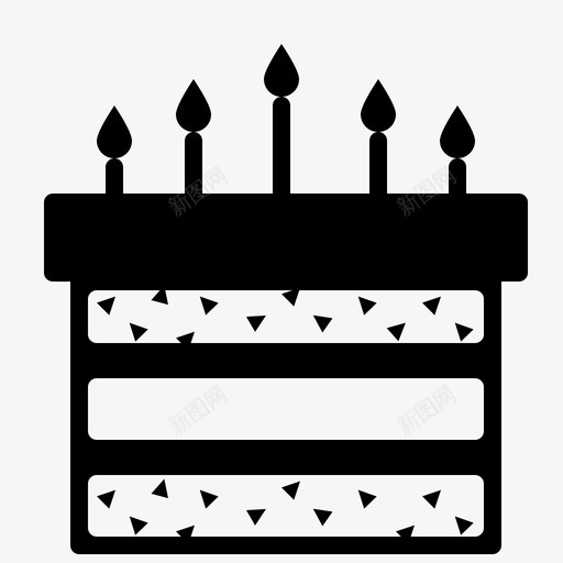 生日蛋糕烘焙庆祝图标svg_新图网 https://ixintu.com 庆祝 烘焙 生日蛋糕 祝福