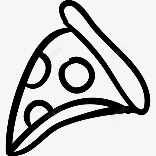 披萨片食物手工烹饪图标svg_新图网 https://ixintu.com 手工烹饪 披萨片 食物