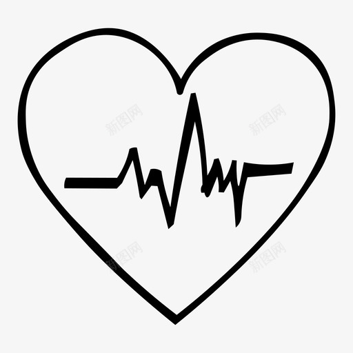 心跳心脏病医疗护理图标svg_新图网 https://ixintu.com 医疗护理 心脏病 心跳