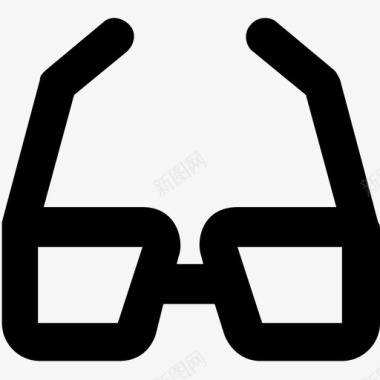 眼镜护目镜科技线图标图标