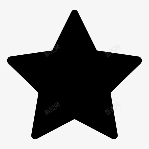 星星简单的图标svg_新图网 https://ixintu.com 星星 简单的图标