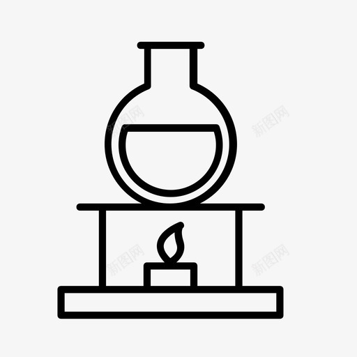 化学本生灯设备图标svg_新图网 https://ixintu.com 化学 本生灯 物质 科学 设备