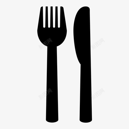 刀叉餐具餐厅图标svg_新图网 https://ixintu.com 刀叉 餐具 餐厅