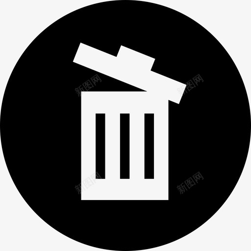 回收站删除垃圾桶图标svg_新图网 https://ixintu.com 删除 删除删除取消 回收站 垃圾桶