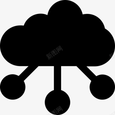 云层次结构云网络云共享图标图标