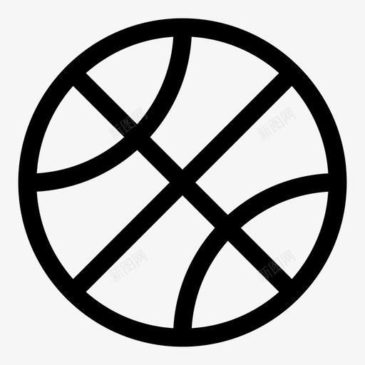 篮球运动纯线条图标svg_新图网 https://ixintu.com 篮球 纯线条 运动