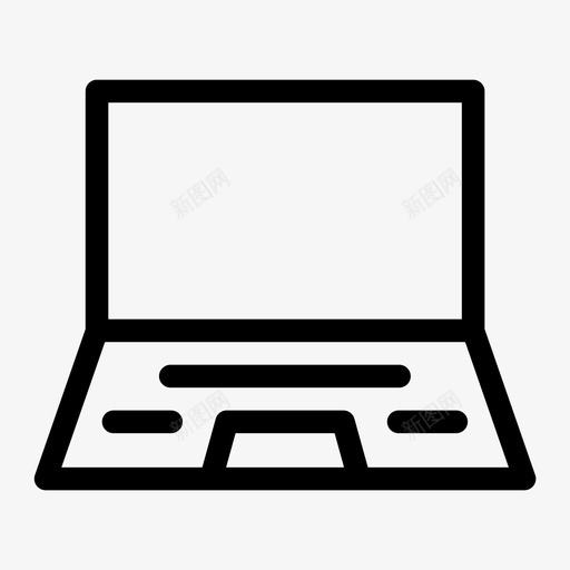 笔记本电脑点击正面图标svg_新图网 https://ixintu.com 屏幕 正面 点击 笔记本电脑 键盘