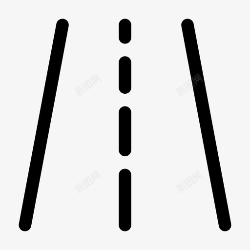 道路街道纯线条图标svg_新图网 https://ixintu.com 纯线条 街道 道路
