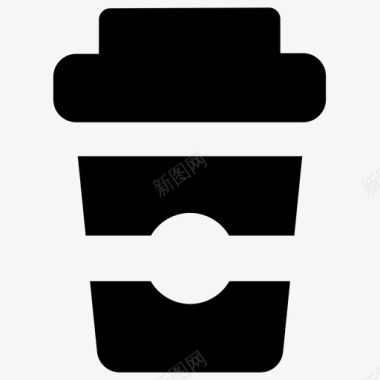 咖啡杯去咖啡简单图标图标