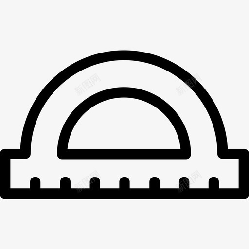 度工具角度工具几何学图标svg_新图网 https://ixintu.com 几何学 度工具 数学 科学技术线图标 角度工具 量角器