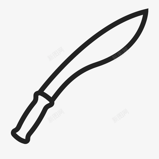 刀匕首砍刀图标svg_新图网 https://ixintu.com 刀 匕首 武器 砍刀