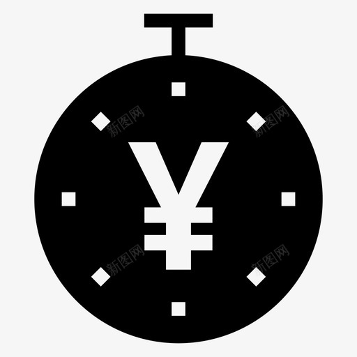 时钟闹钟钱包手表图标svg_新图网 https://ixintu.com 时钟 秒表 速度 钱包手表 银行金融符号图标 闹钟