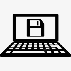电脑软盘笔记本电脑保存软盘笔记本图标高清图片