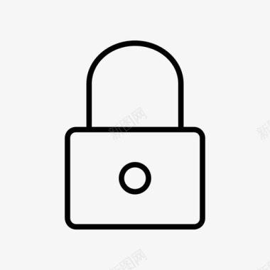 封闭的锁挂锁隐私图标图标