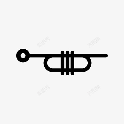 小号乐器音乐图标svg_新图网 https://ixintu.com 乐器 小号 管乐器 管弦乐队 音乐