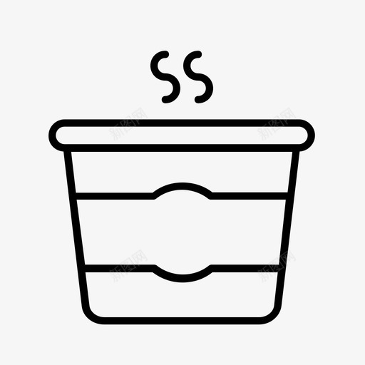 汤碗咖啡馆食物图标svg_新图网 https://ixintu.com 咖啡馆 外卖 汤碗 温暖 食物