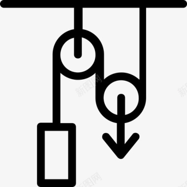 杠杆物理滑轮图标图标