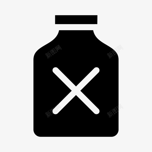 瓶子化学品危险图标svg_新图网 https://ixintu.com 化学品 危险 瓶子 药剂