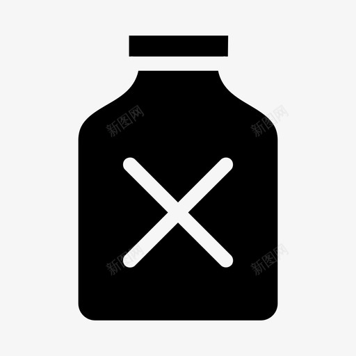 瓶子化学品危险图标svg_新图网 https://ixintu.com 化学品 危险 瓶子 药剂