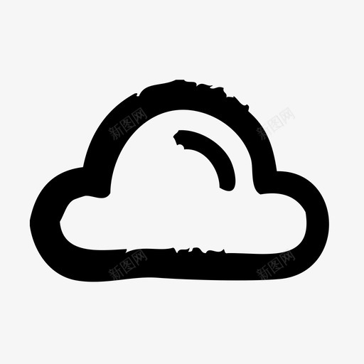 云大气大气状况图标svg_新图网 https://ixintu.com 云 大气 大气状况 天气 粗略 预报