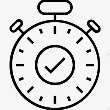 性能计时器时间管理图标图标