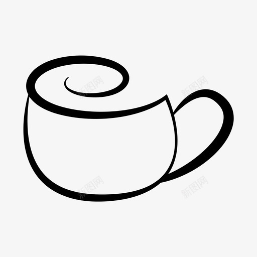 茶杯咖啡饮料图标svg_新图网 https://ixintu.com 咖啡 茶杯 饮料 马克杯