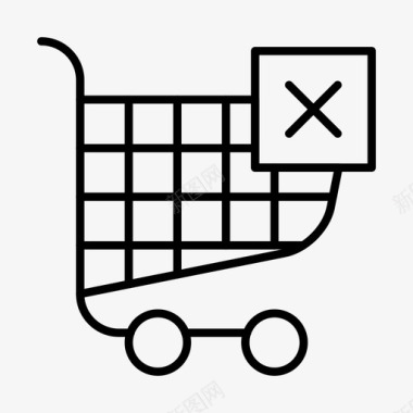 购物车购买电子商务图标图标