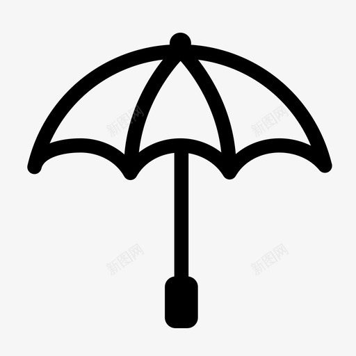 伞覆盖阳伞图标svg_新图网 https://ixintu.com 伞 太阳 覆盖 阳伞 雨