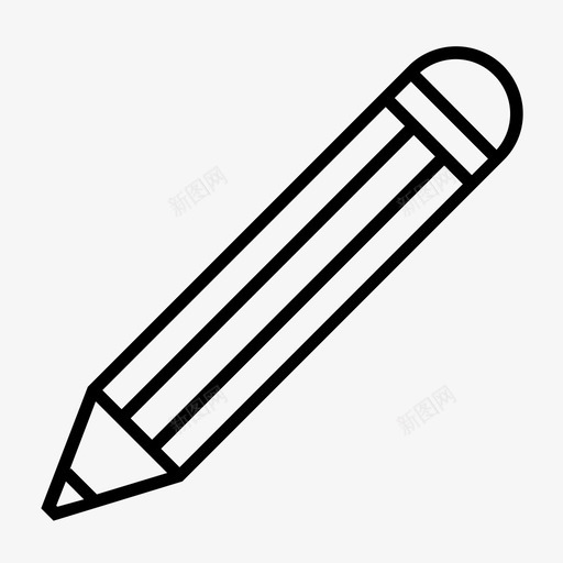 铅笔艺术家职业图标svg_新图网 https://ixintu.com 作家 工作 工作工具 工具 职业 艺术家 铅笔