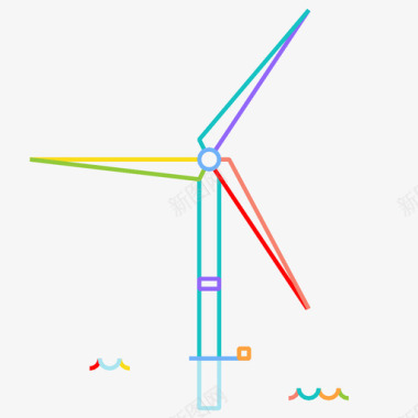 风力涡轮机能源电力图标图标