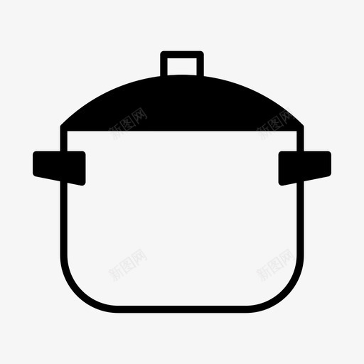 平底锅烹饪厨房图标svg_新图网 https://ixintu.com 厨房 厨房用具2 实心 平底锅 烹饪 锅