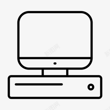 台式机电脑显示器电脑屏幕图标图标